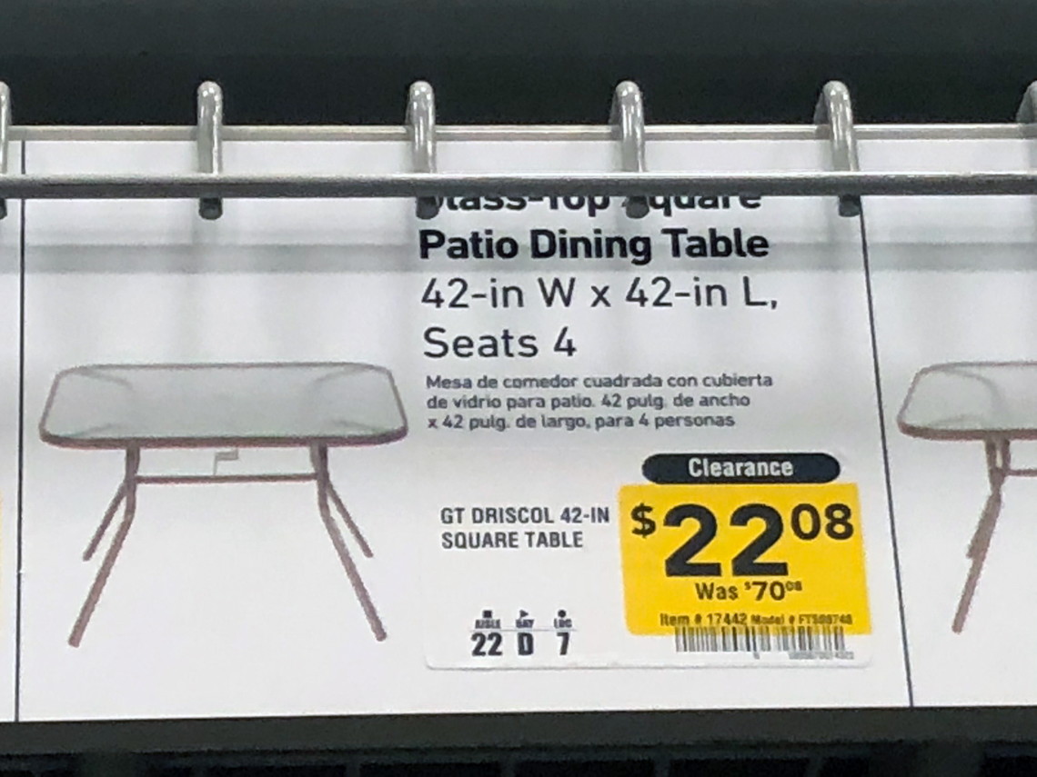 80 Off Summer Clearance At Lowe S 22 Patio Tables 3