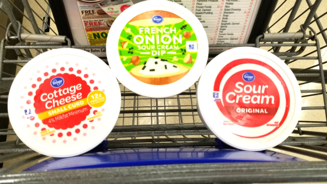 Mega Sale Kroger Brand Sour Cream Cottage Cheese Or Dip Only