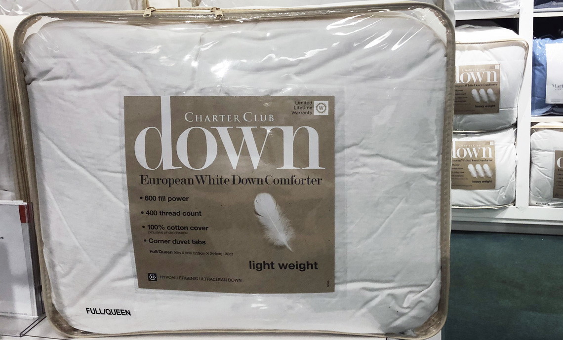 Charter Club Down Comforter Only 120 At Macy S Any Size The