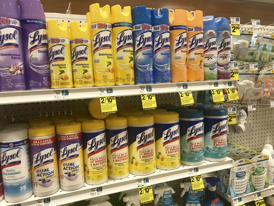 Lysol Disinfecting Wipes And Spray Only 3 00 At Rite Aid The