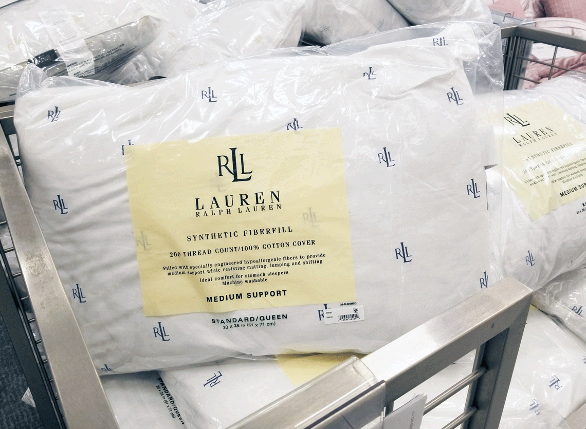 Ralph Lauren Standard Size Logo Pillow Only 7 99 At Macy S