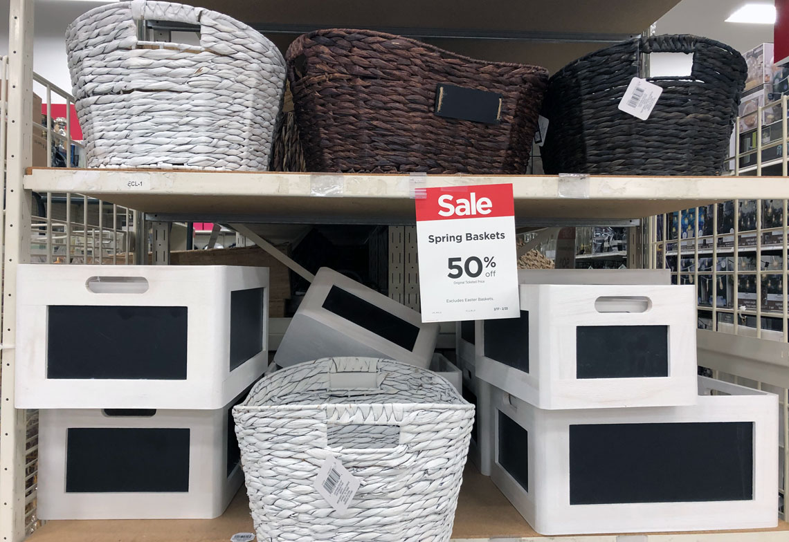 Half Off Decorative Baskets Boxes At Michaels Extra 20 Off