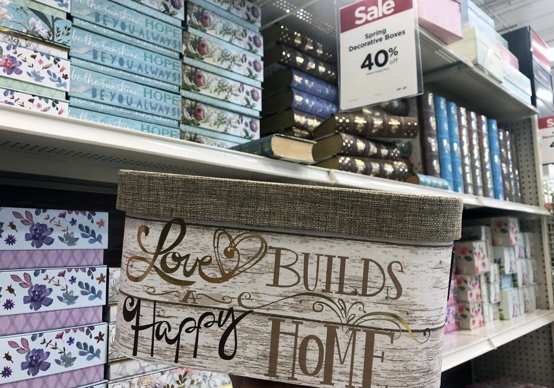 40 Off Decorative Boxes Baskets At Michaels A Couponer S Life