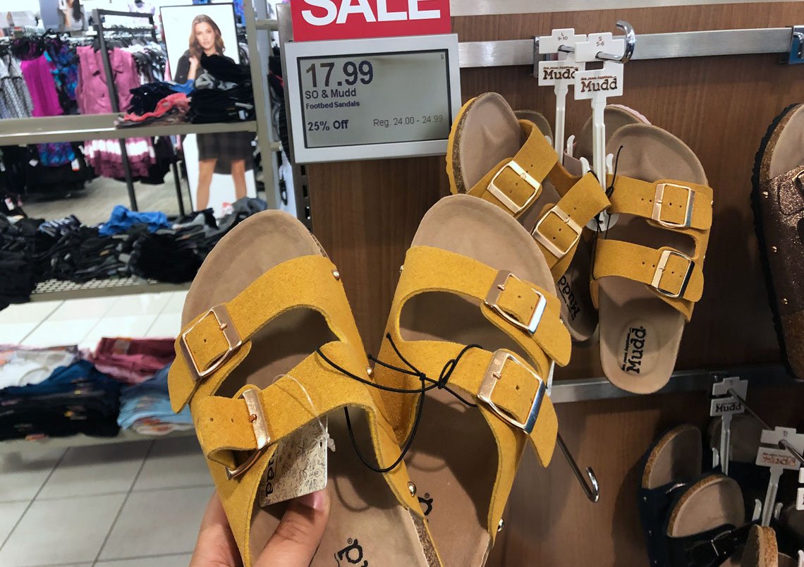 kohls womens mudd sandals