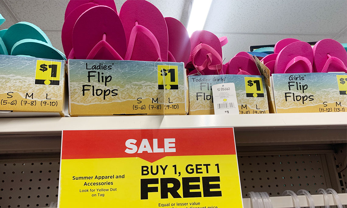 dollar general summer shoes