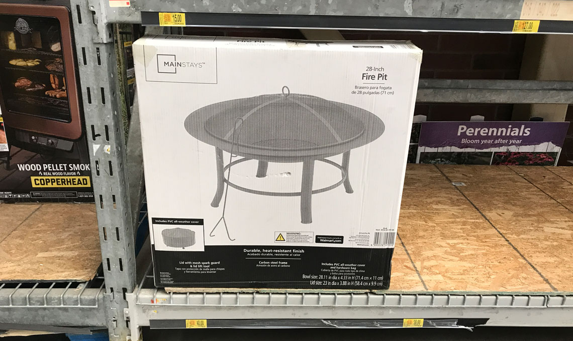 Mainstays 28 Fire Pit Now 15 At Walmart Reg 30 The Krazy