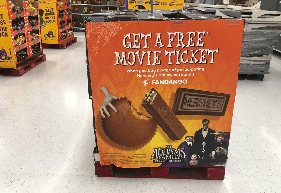 Free Movie Ticket Wyb Hershey S Halloween Candy At Walmart The