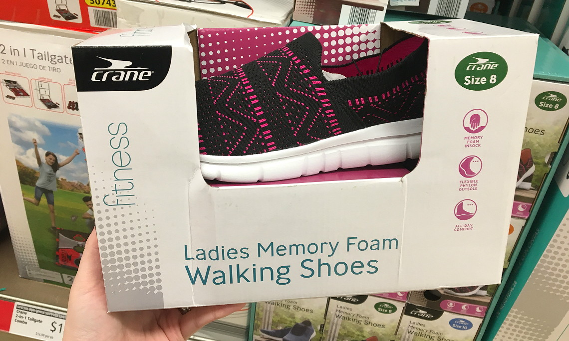ladies memory foam trainers