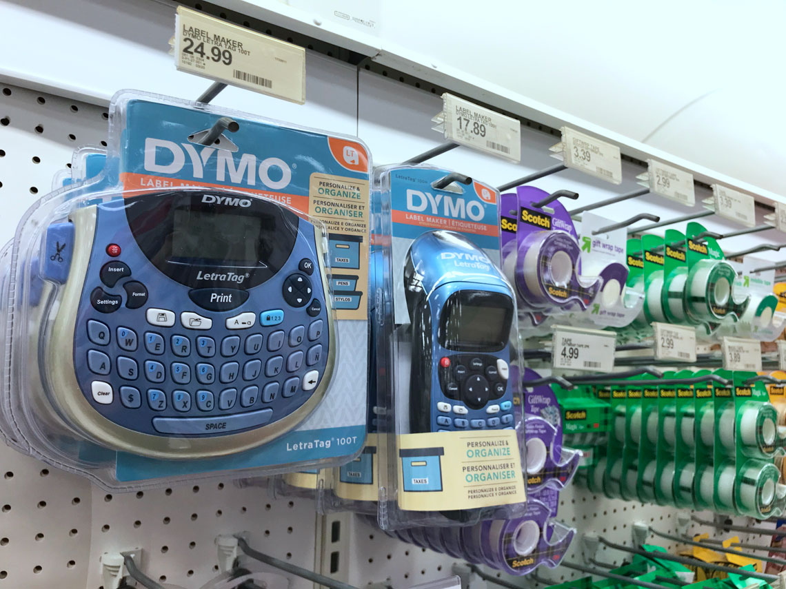 target dymo labels