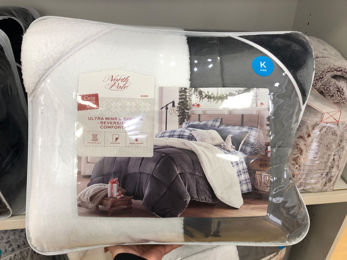 King Size Sherpa Comforter Only 34 At Jcpenney Reg 185 A