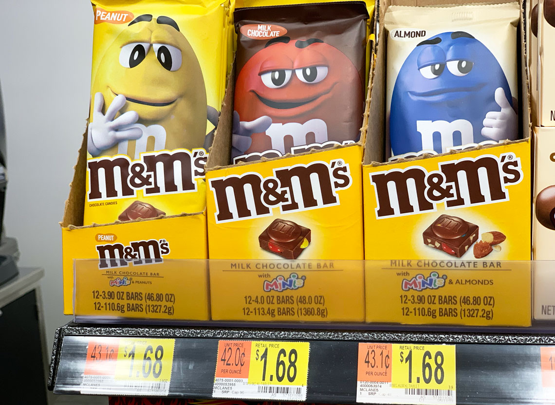 M M S Chocolate Bars 1 18 At Walmart A Couponer S Life