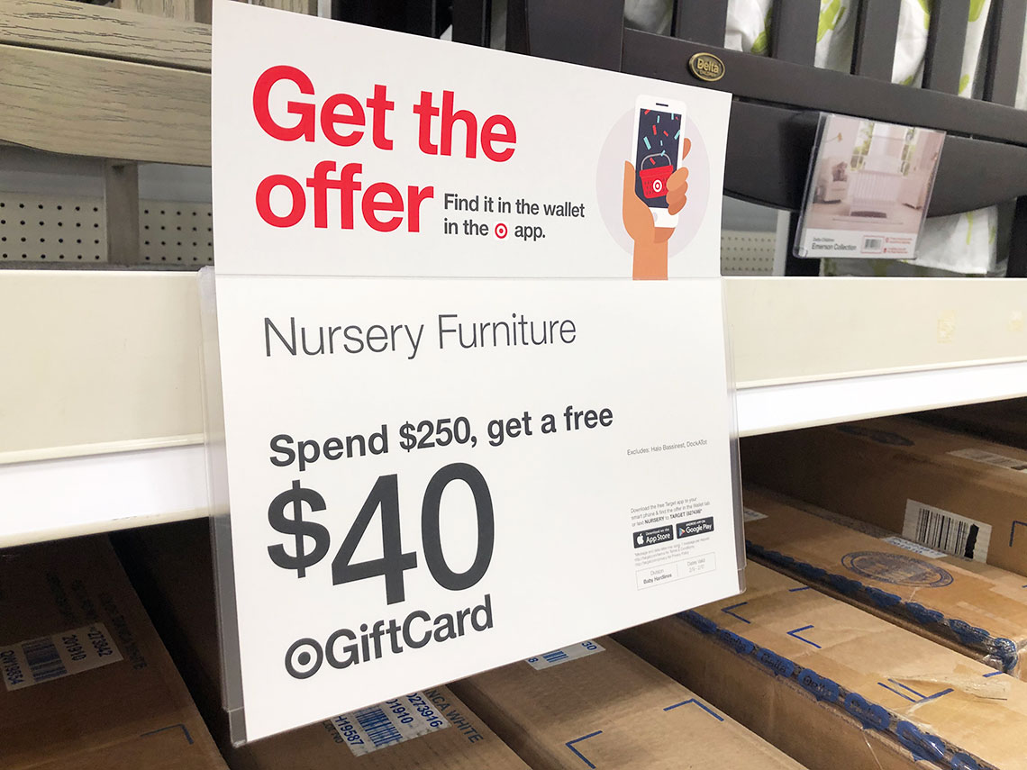 Ends Today 40 Target Gift Card With Nursery Furniture Purchase