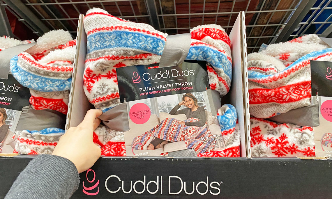 Cuddl Duds Foot Pocket Throws, Only $9.81 at Sam's Club ...