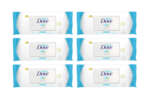 50 Wipes Pack of 3 Dove Baby Wipes Rich Moisture