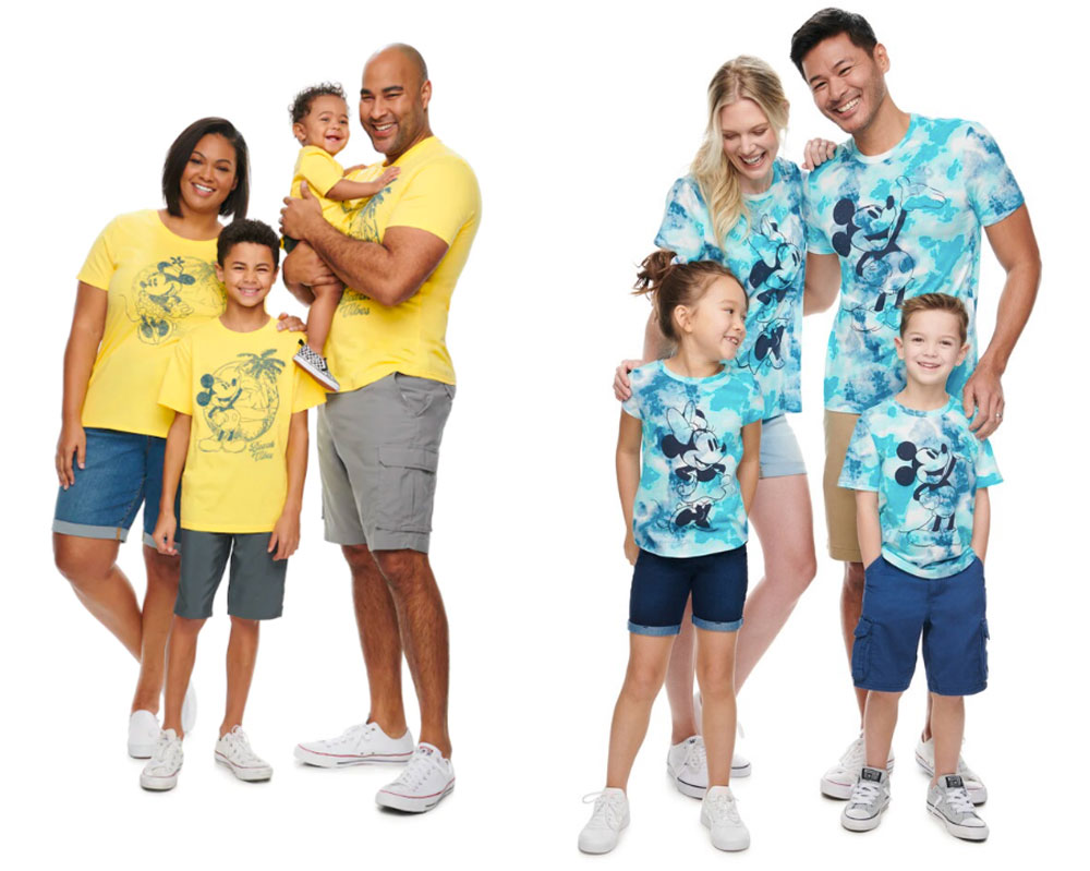 kohls family disney shirts