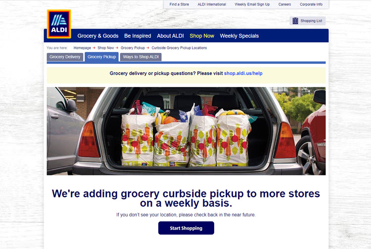 ALDI Expands Curbside Grocery Pickup to 600 Stores - The Krazy Coupon Lady