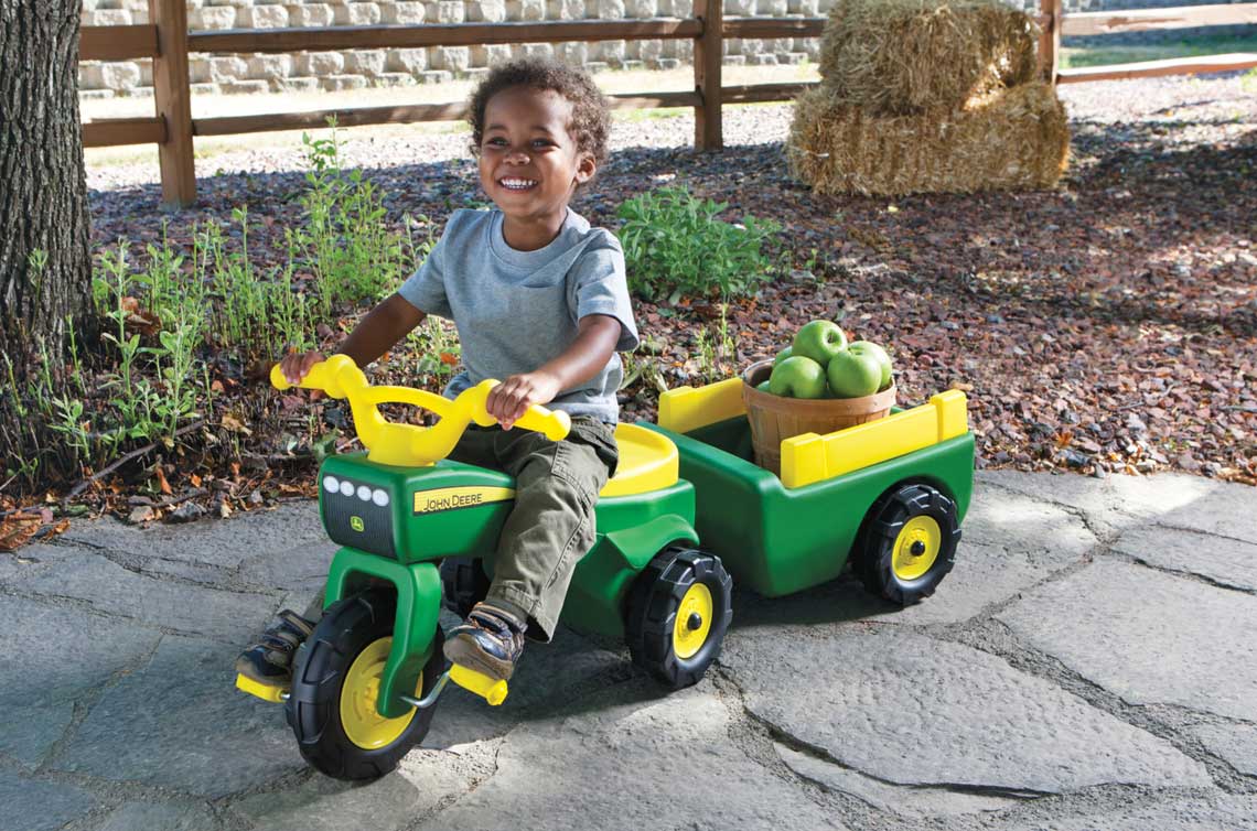 john deere tricycle with dump