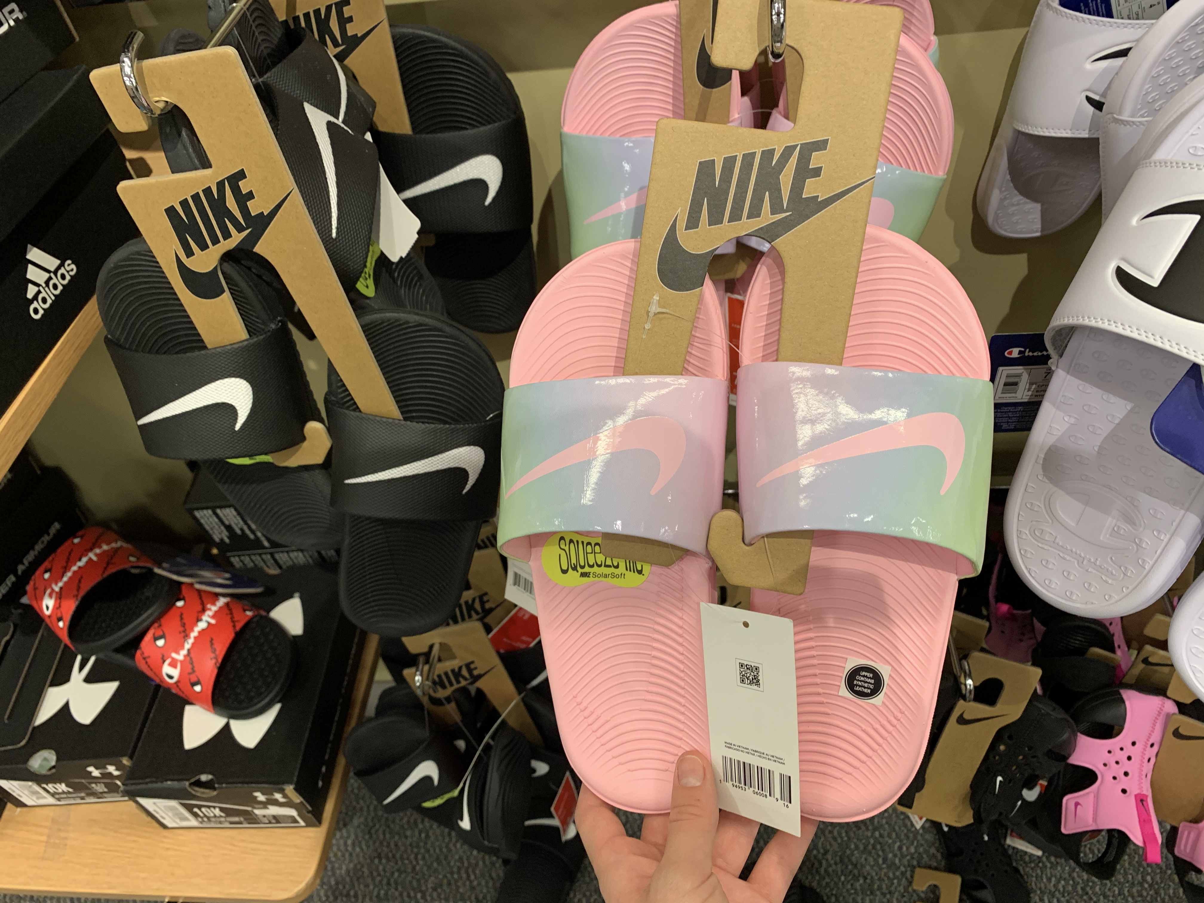 nike slides rack room