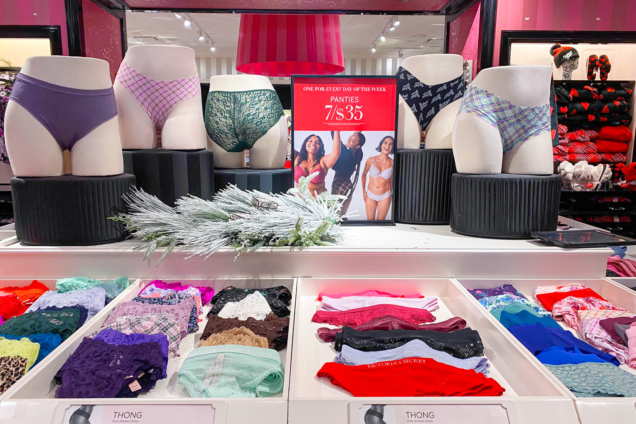 Victoria's Secret PINK - More Panties = Less Laundry! Starting tomorrow,  8/31-9/4, score 7 for $28 Panties PLUS get any PINK bra for $25 with your  7/$28 Panty purch!! Limited time only.