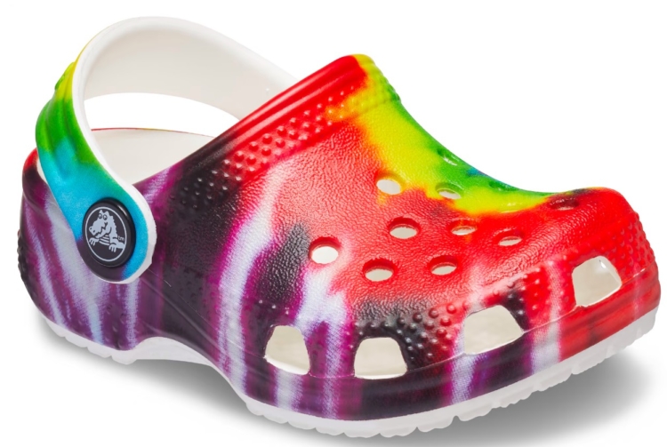 light blue crocs with fur