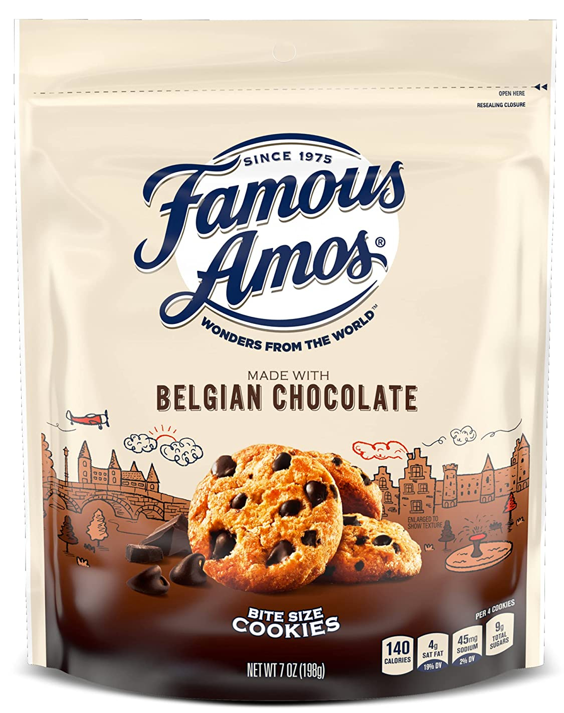 2 Famous Amos Cookies