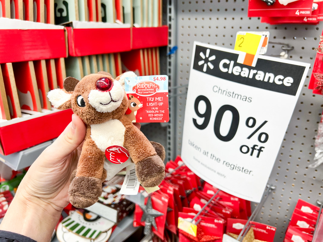 Walmart Rudolph Walmart Christmas Clearance Is 90% Off: What We're Buying - The Krazy ...