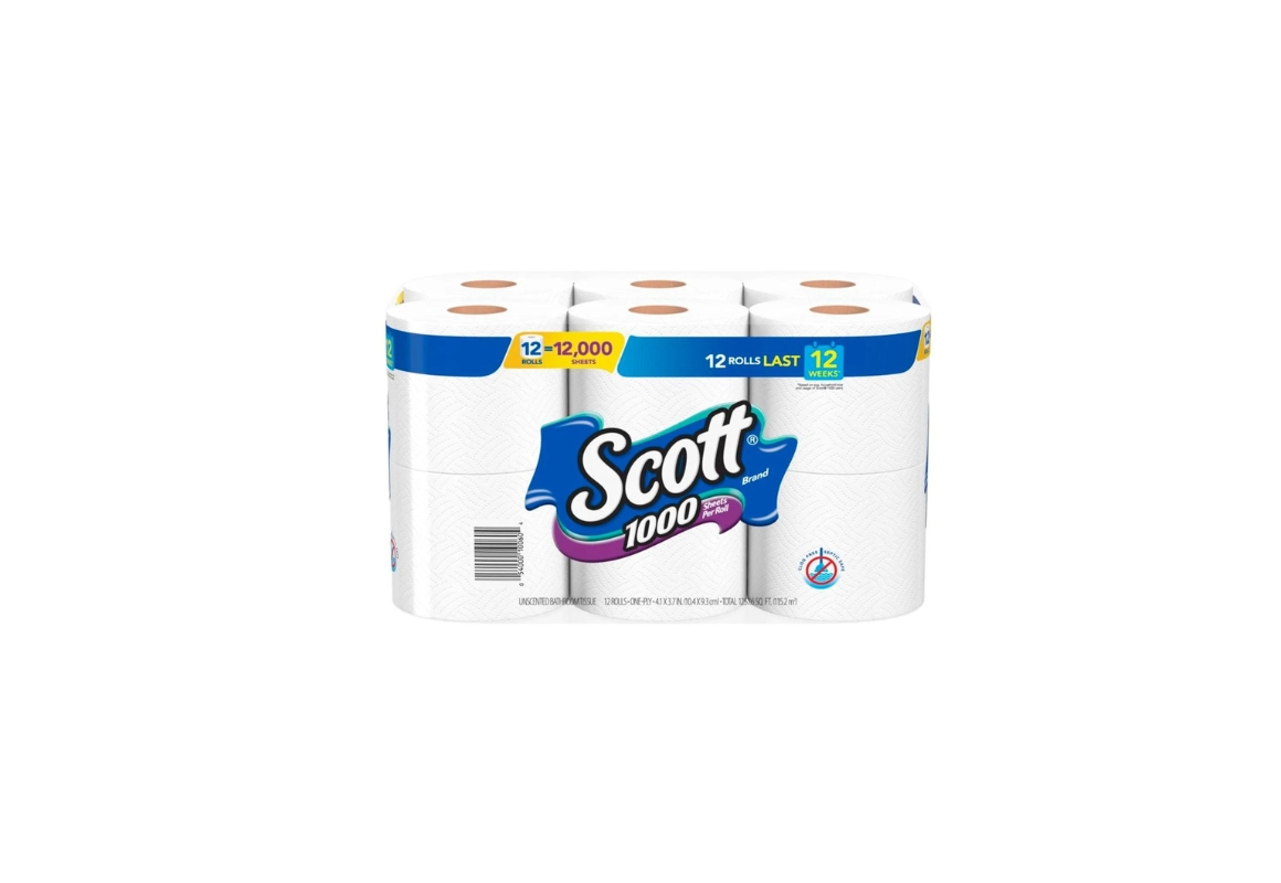 2 Scott Bath Tissue, 12 ct