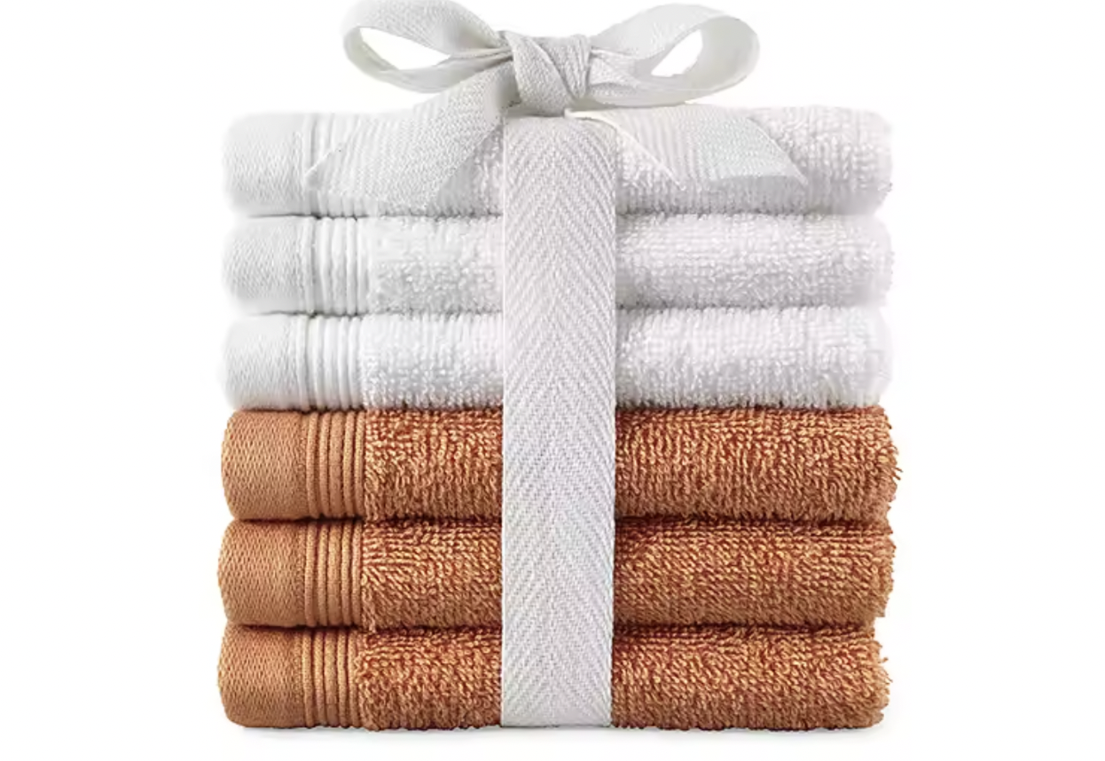 6Piece Washcloth Set, Only 4.99 at JCPenney The Krazy Coupon Lady