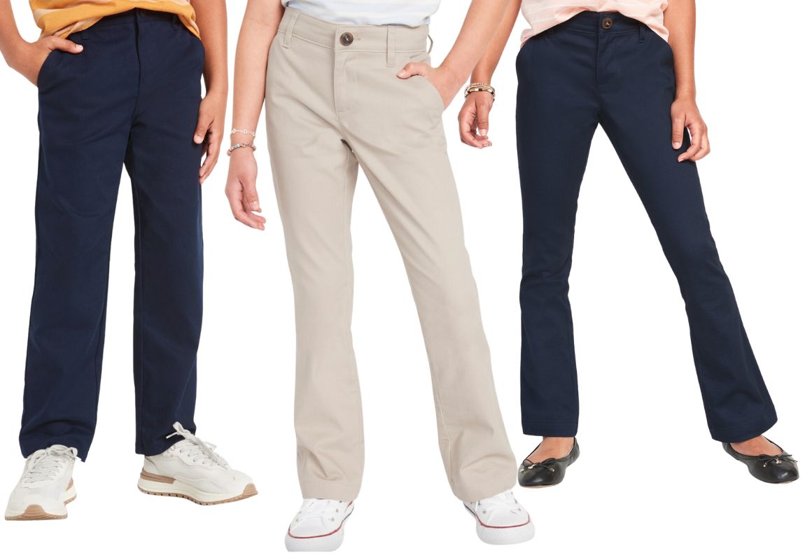 School Uniform Skinny Pull-On Tech Pants for Girls | Old Navy
