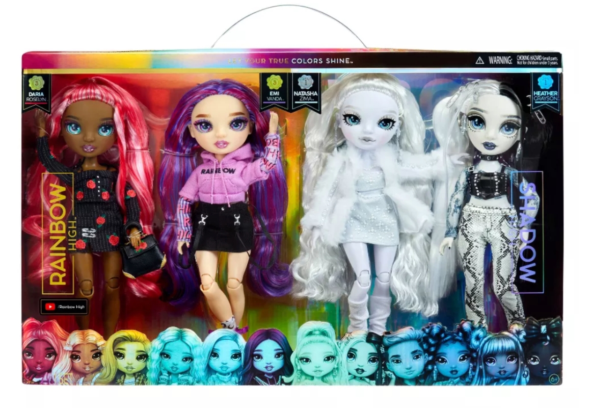 Rainbow High & Shadow High Fashion 4-Doll Set