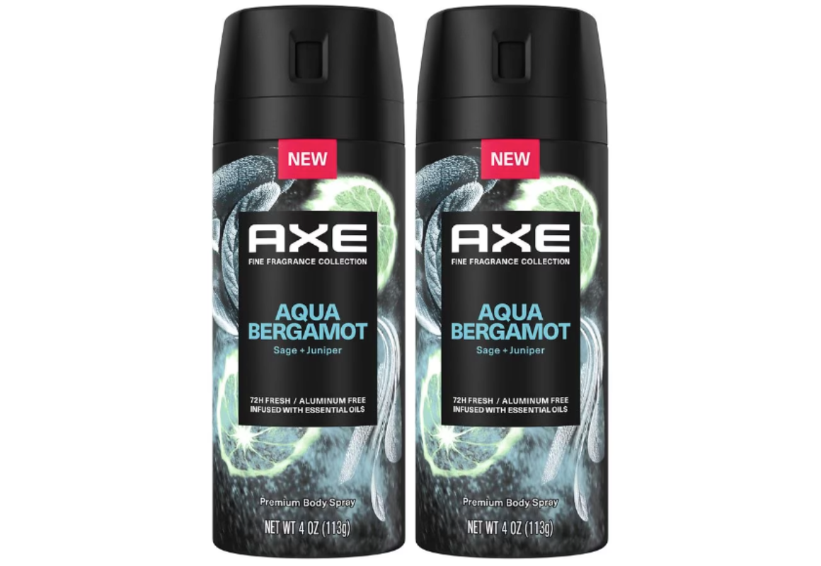 2 Axe Deodorant Sprays