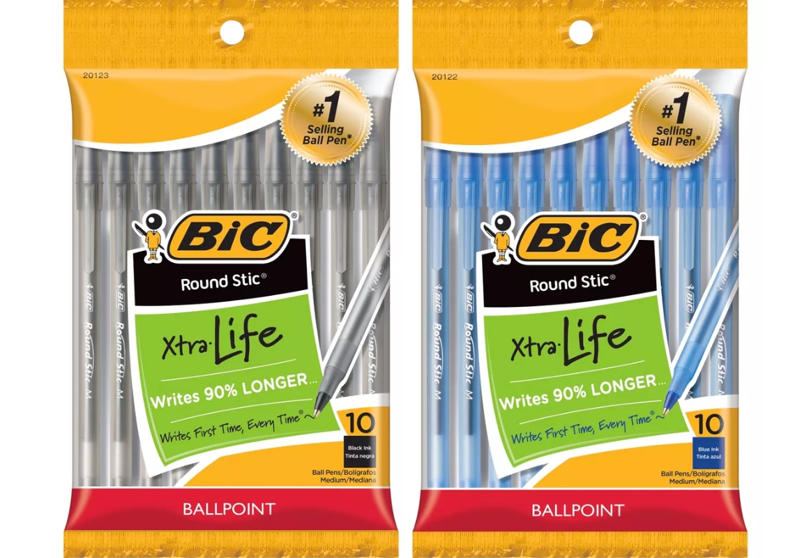 2 Bic Ballpoint Pens 10-Count