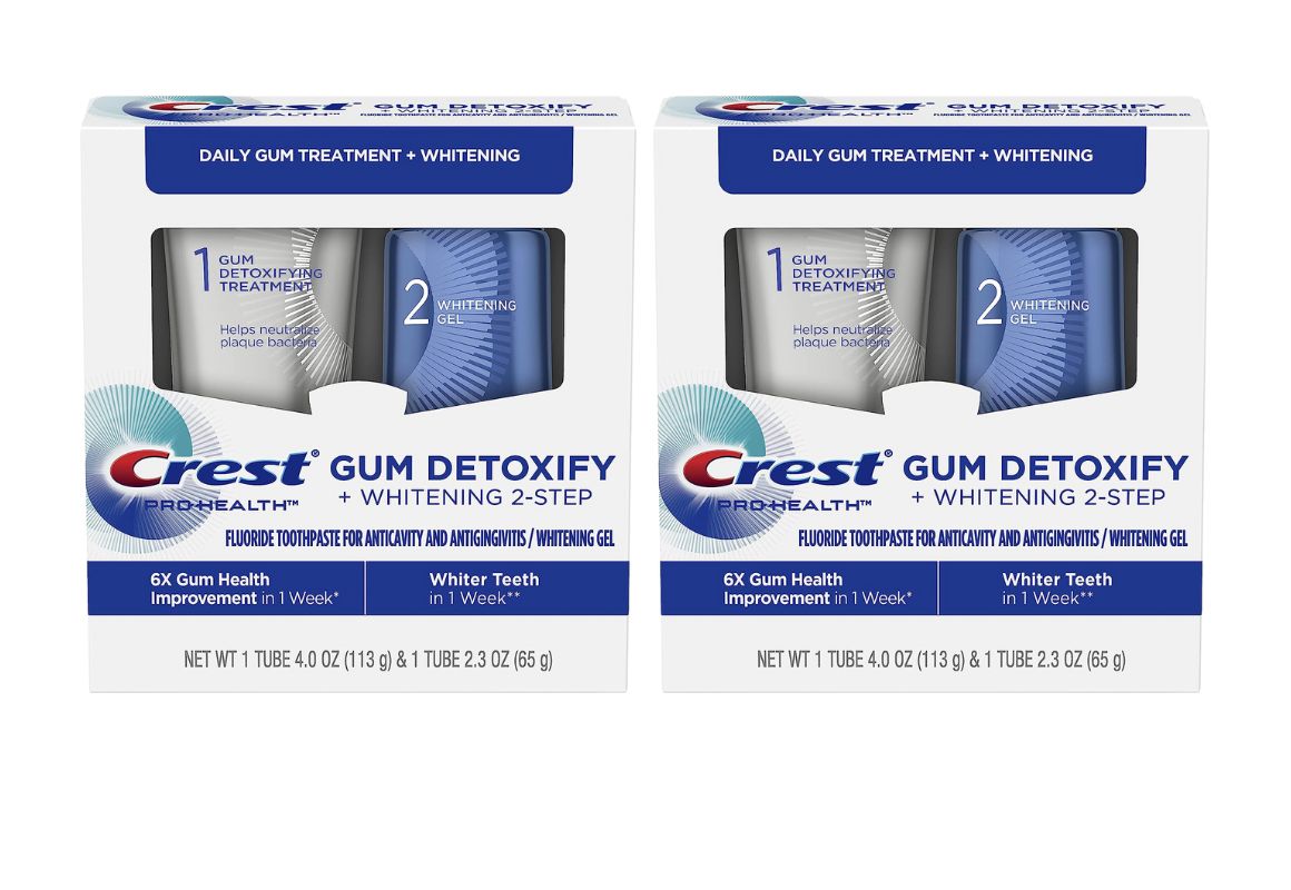 2 Crest Pro-Health Gum Detoxify + Whitening Kits