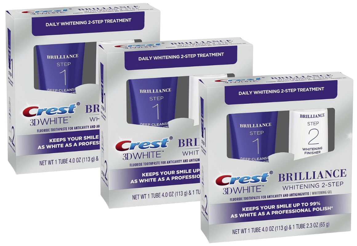 3 Crest 3D White Brilliance Teeth Whitening Kit