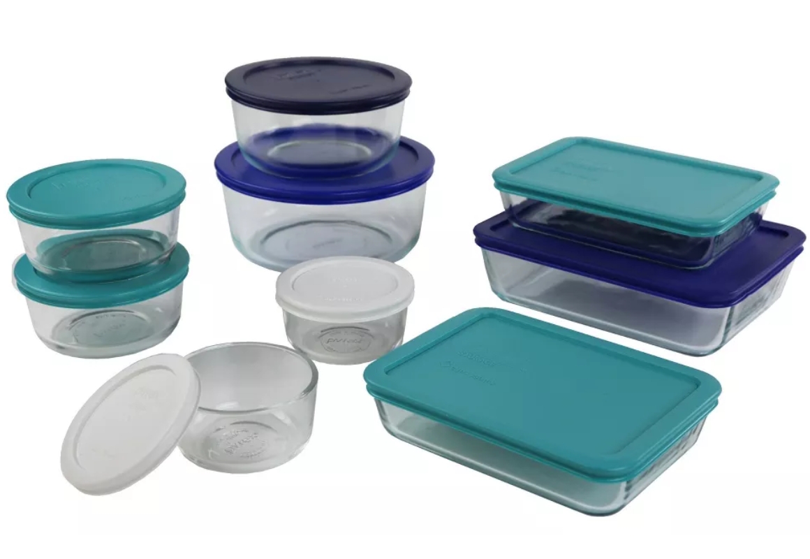 Pyrex 18-Piece Glass Storage Set