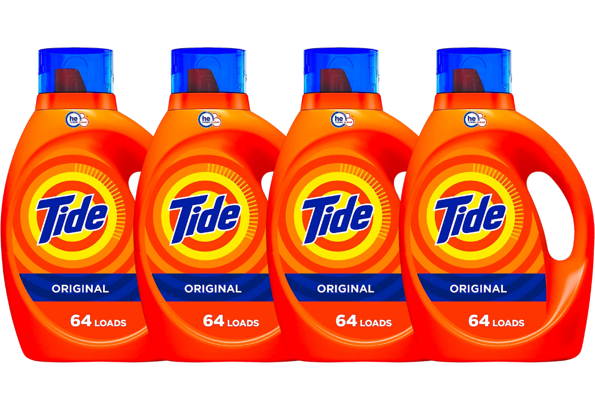 4 Tide Detergent — 256 Loads