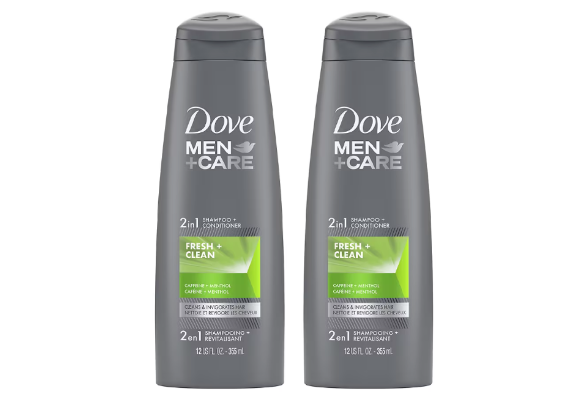 2 Dove Men+Care Shampoos
