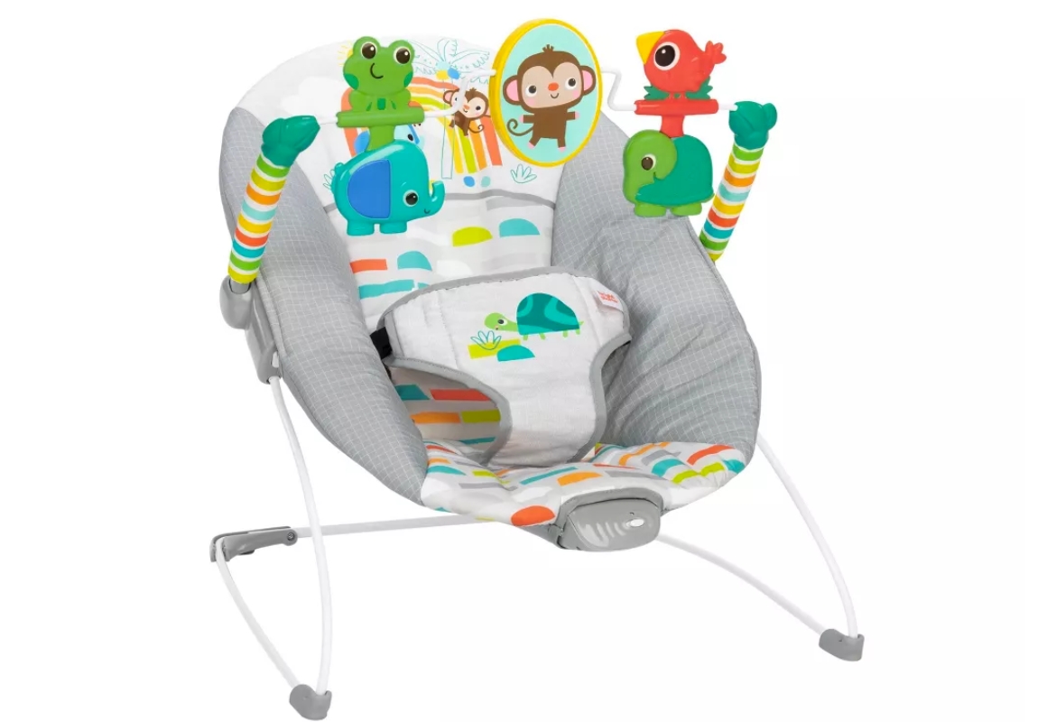 Vibrating Baby Bouncer with Toys