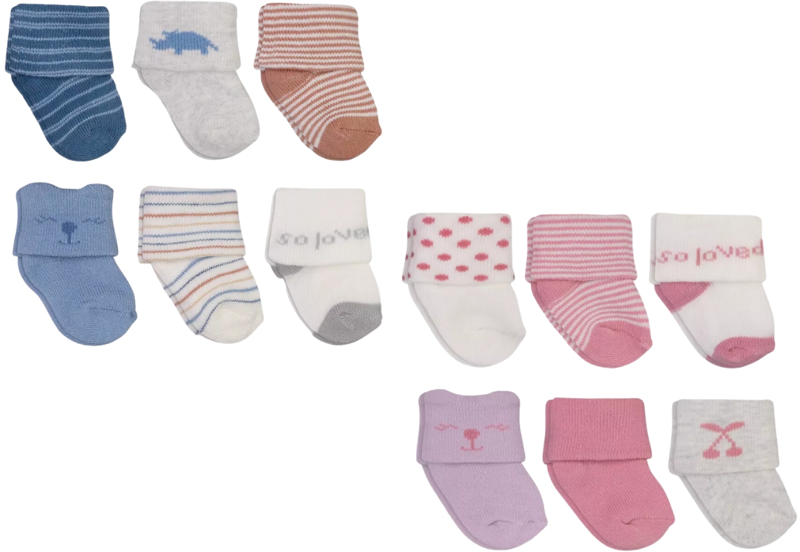6-Pack Baby Socks 