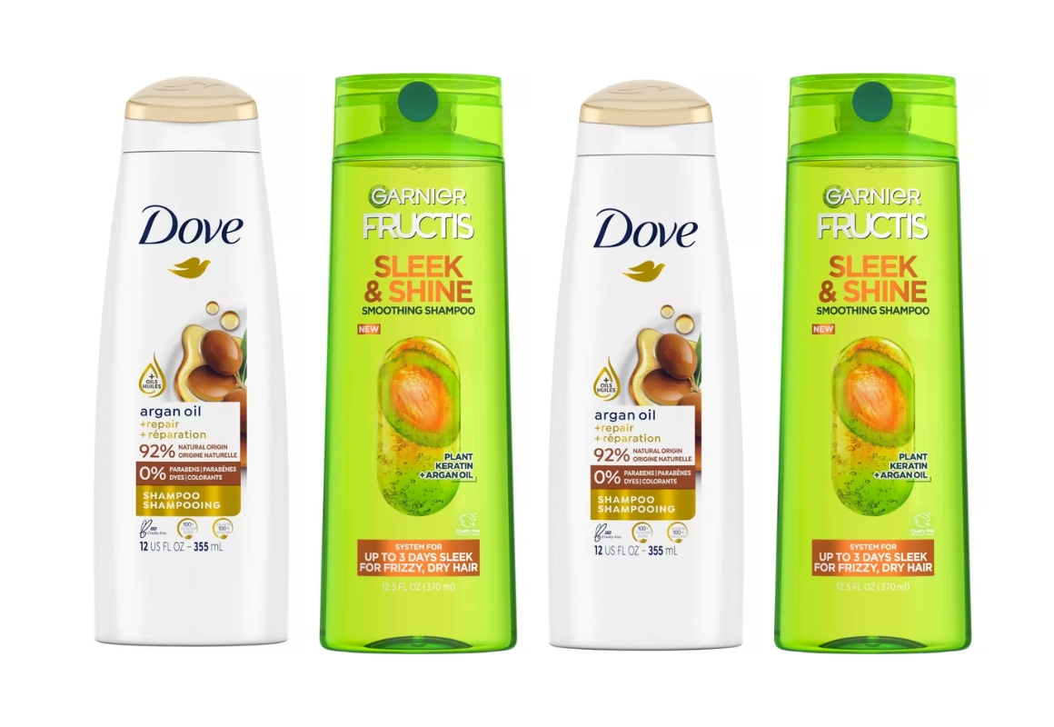 Dove & Garnier Shampoo