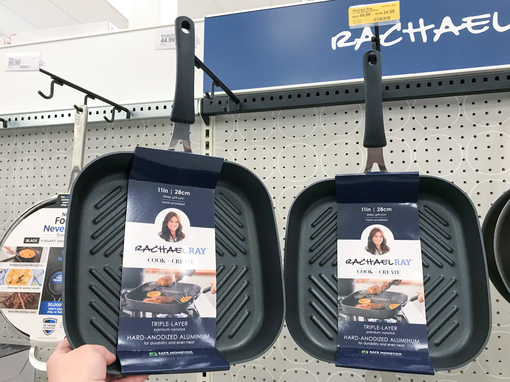 Rachael Ray Hard-Anodized Grill Pan