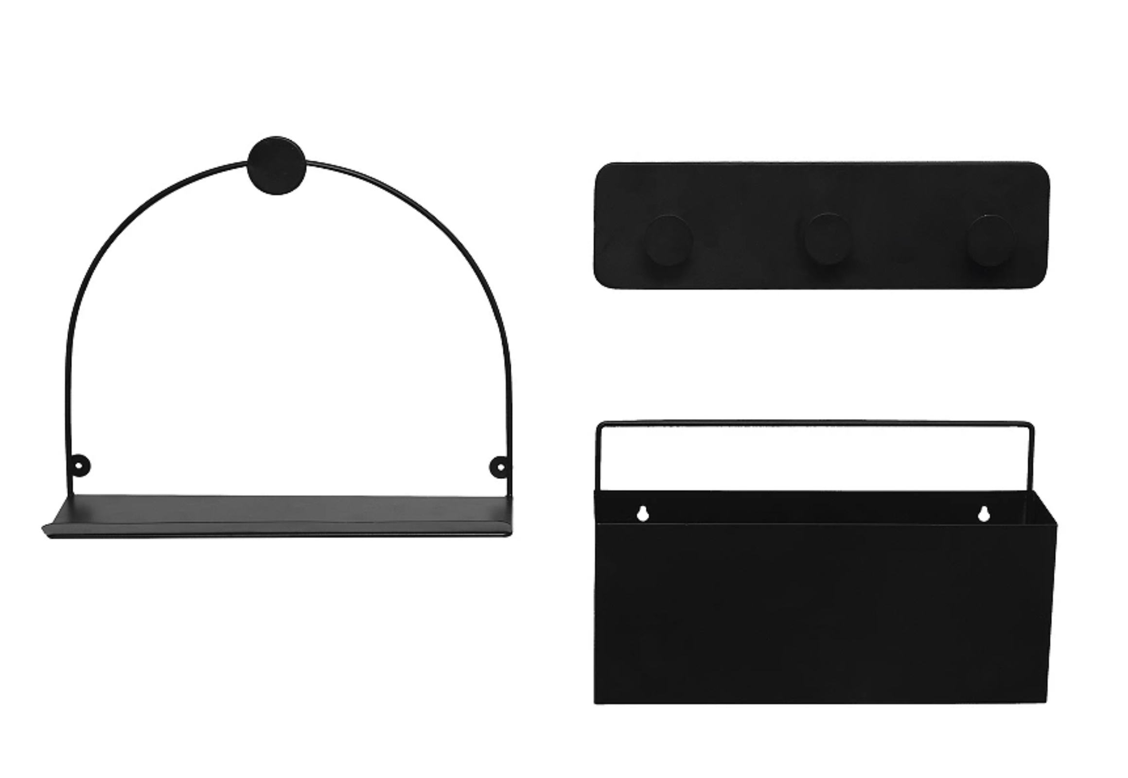 Wall Shelf 3-Piece Set