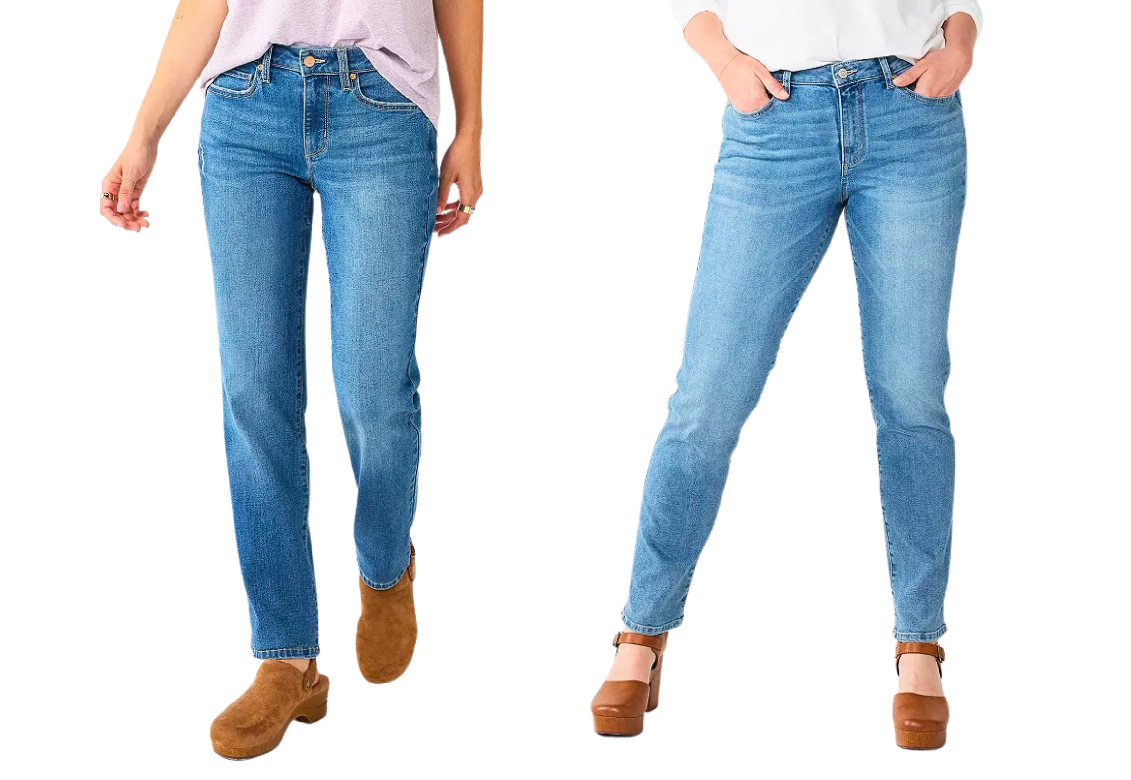 Straight-Leg High-Waisted Curvy Jeans