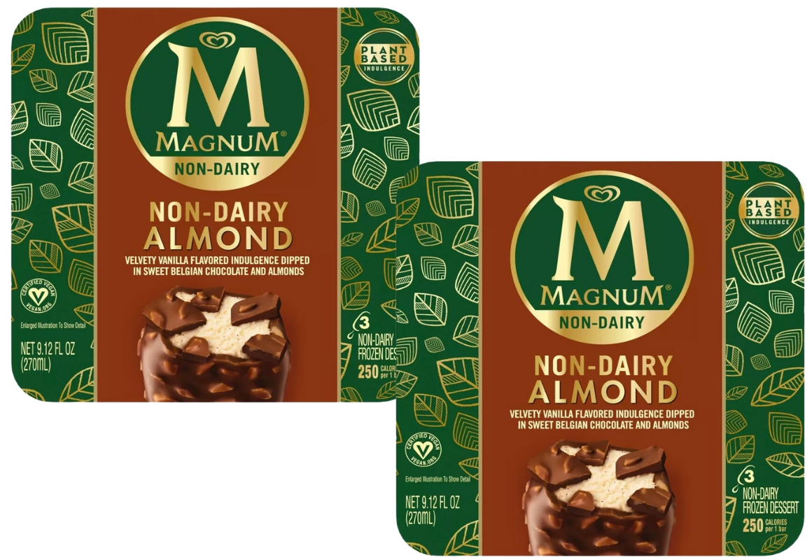 2 Magnum Non-Dairy Ice Cream Bars