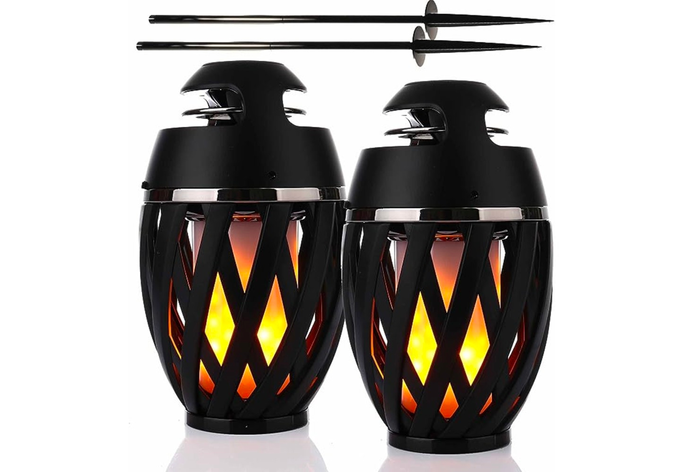 TIki Lights with Bluetooth Speaker