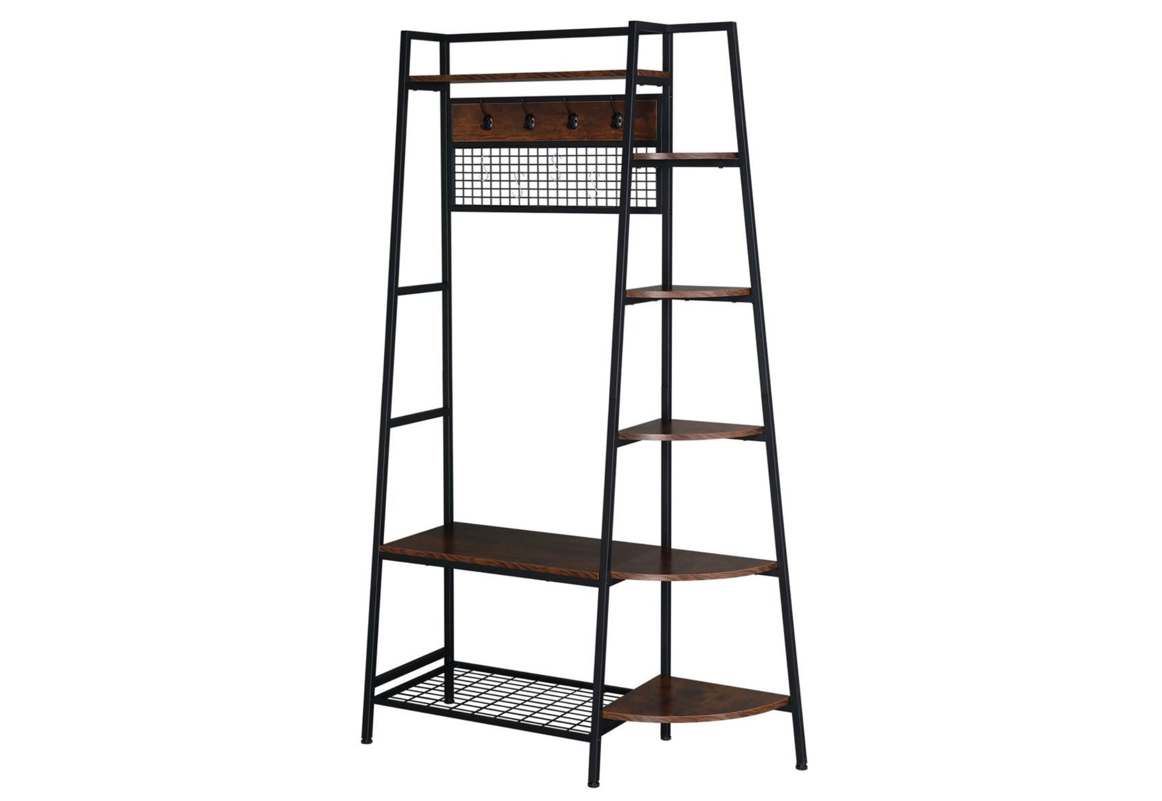 Storage Shelves with Shoe Rack