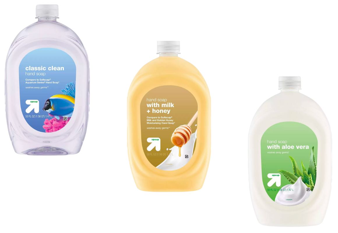 4 Up & Up Hand Soap Refills