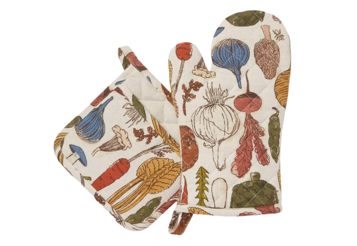 Oven Mitt Pot Holder Set