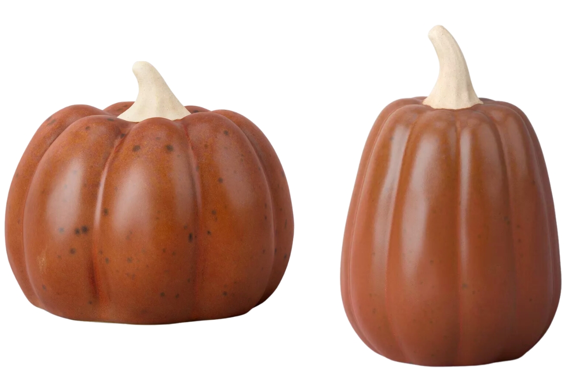Rust Ceramic Pumpkins