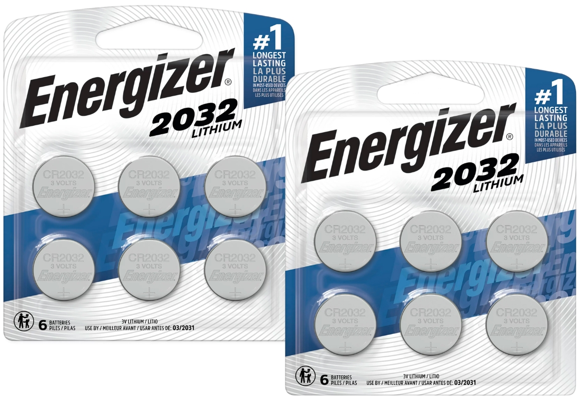 2 6-Pack Coin Batteries